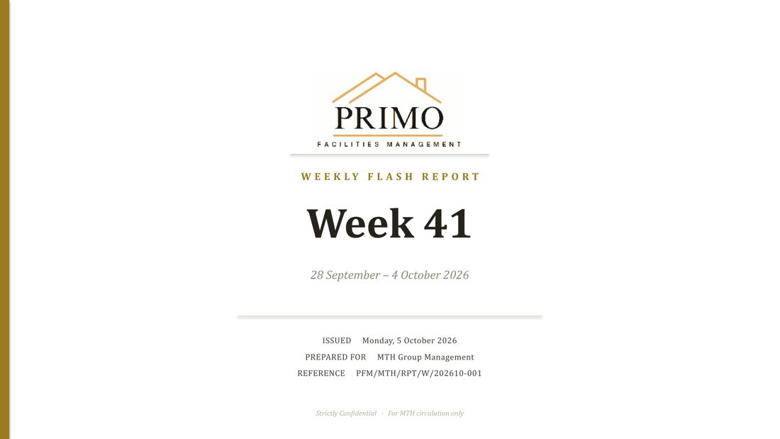 Week 41 report cover